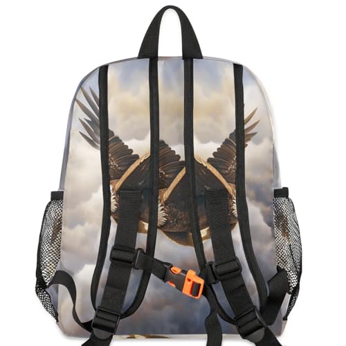 Bird Eagle Sky School Backpacks for Girls Boys Teens, Kindergarten Elementary Kids Toddler Bookbag Mochilas Escolares Para Niñas 12in Preschool Cute Travel Backpack4