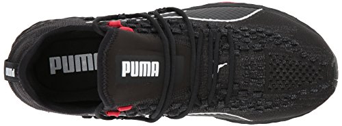 PUMA Puma Men's Speed 300 Racer Running-Shoe, Black-Asphalt White, 9 M US