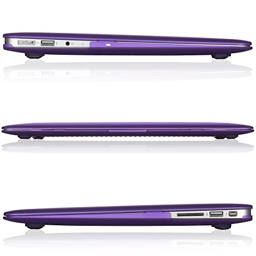 Kuzy - AIR 13-inch Elegant Purple Rubberized Hard Case for MacBook Air 13.3