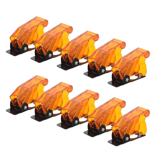 Cubiertas protectoras para interruptores boton transparentes naranja impermeables exterior