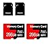 [2-Pack] 256GB Speicherkarte Micro SD Karte mit Adapter Klasse 10, UHS-I, U3, A1, für Smartphones, Drohnen, Kamera[256GB*2]