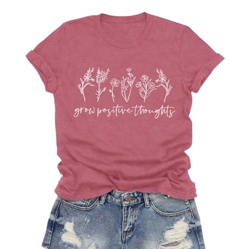 Inspirational Women's Floral Motivational T-Shirt