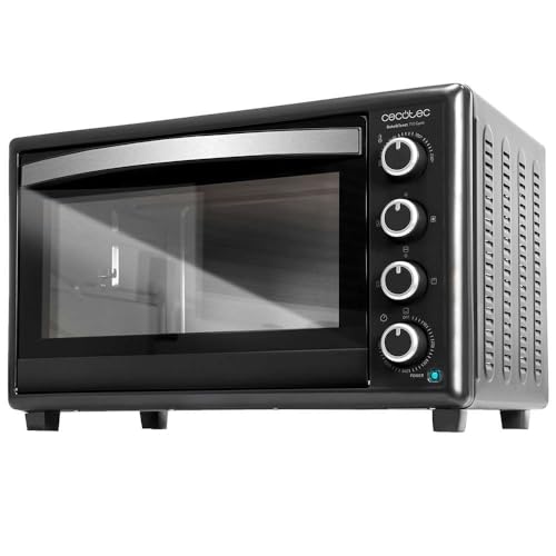 Cecotec Horno de sobremesa Bake&Toast 4600 Black Gyro, 46 L, 2000 W, 12 funciones combinables de calor, Incluye rustidor giratorio, bandeja recogemigas. - imagen 2