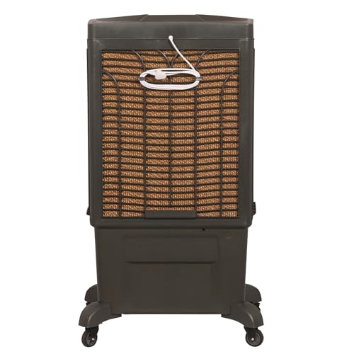 Image of Voltas Tejas Desert Air Cooler, 85 Litre Capacity, Portable with Wheels, Grey