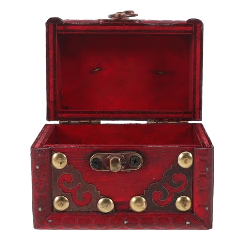 Sosoport cofre del tesoro cajas almacenamiento organizador joyas cajas decorativas antiguas Red