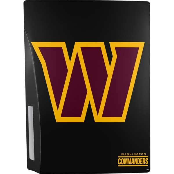 Skinit Decal Gaming Skin Compatible with PS5 Console - Officially Licensed NFL Washington Commanders Black Background Design
