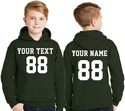 Custom Hoodies for Youth - Design Your OWN 2 Sided Jersey - Pullover Hooded Team Sweaters
