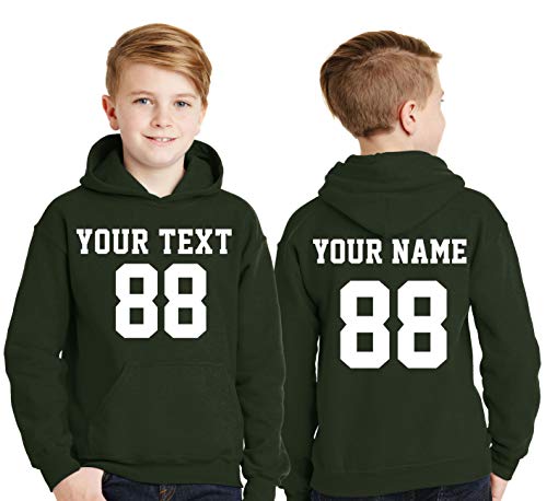 Custom Hoodies For Youth - Design Your Own 2 Sided Jersey - Pullover Hooded Team Sweaters #TOP2
