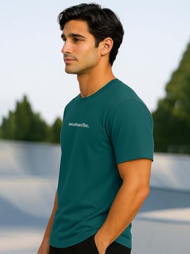 Image of Nobero Men's Regular Graphic Printed T-Shirt for Men | Soft Cotton | Classic Fit | Printed Casual Tshirt for Men