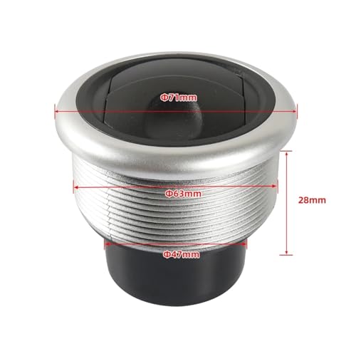 Salida de aire redonda universal de 75mm ideal para regular la calefacción en tu RV 2