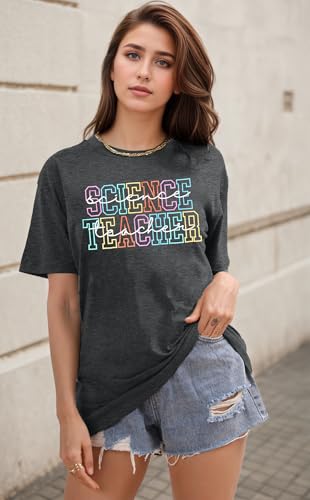 Science Teacher Shirt Women Floral Beakers Graphic Tee Chemistry Teacher Shirt Lab Gift Scientist Laboratory Tops3