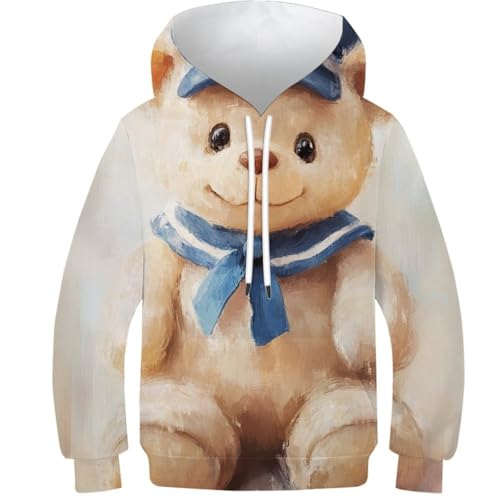 Sweat à capuche pour enfant de 11 ans parfait pour l'école et le sport