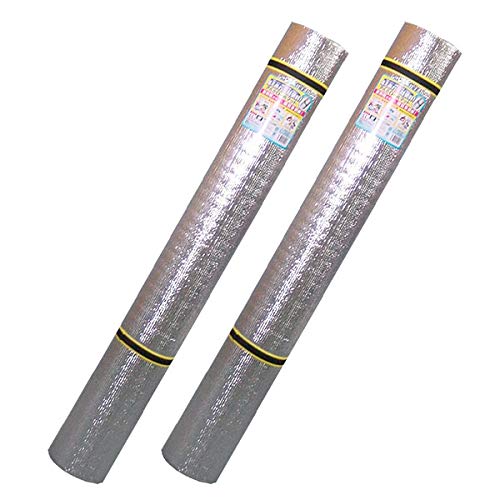 ユーザー レジャーシート アルミロールマット LL 120×180cm 2個セット U-P852 | 敷き物 アウトドアマット アルミ 銀マット 厚手 クッション ロール レジャー 運動会 海