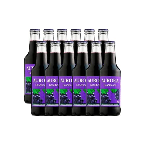 Refrigerante Saudável 100% Suco de Uva Gaseificado 275ml Aurora Kit c/12 und