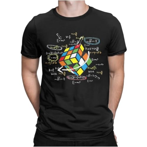 Math Rubik Rubix Rubics Player Cube Men T Shirt Math Lovers Humor Tee Shirt Short Sleeve Crew Neck T-Shirt Cotton Plus Size To