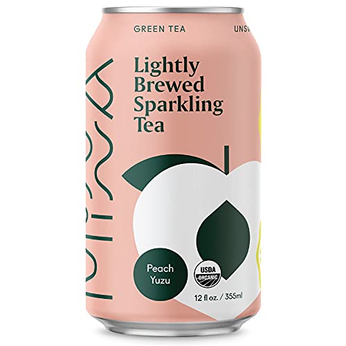 Minna Organic Sparkling Iced Tea - Peach Yuzu Green Tea: No Sugar, Zero Calorie, Lightly Brewed, Refreshing, Non-Gmo, Fair Trade, 12 Fl Oz Cans [12-Pack]… #TOP5