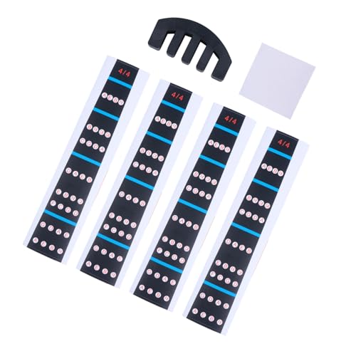 GOOHOCHY 4/4 Violin Fretboard Sticker Set Tape for Violin Guide with Easy Peel and No Trace Practice Mute Pack for Beginners Teachers Random Color