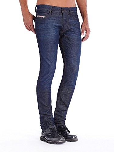 Diesel Tepphar 0837N_Stretch Hommes Jeans Slim Carotte (W27/L32, Bleu)