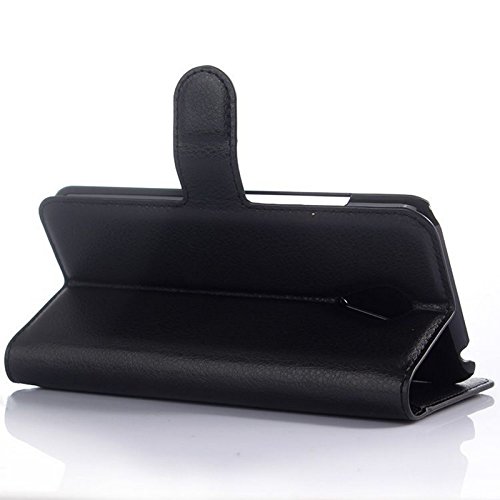 Custodia cover horizontal flip leather case NERO