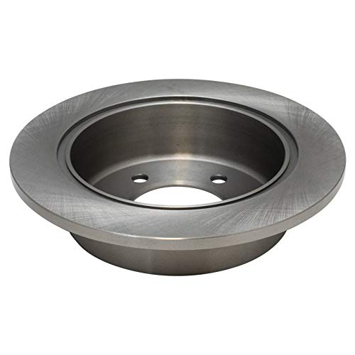 Image of TRQ Rear Brake Pad and Rotor Set Semi Metallic Solid