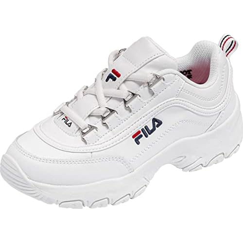 FILA Strada Kids Sneaker, White, 32 EU