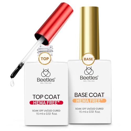 Beetles Hema-Free and TPO Free Gel Top and Base Coat 2Pcs 15ml