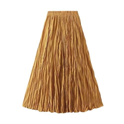 Pleated A-Line Skirts for Women Harajuku Long Skirt