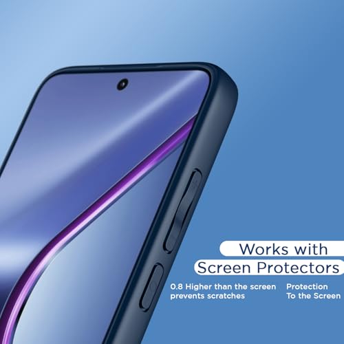 Image of Pikkme Back Cover Compatible with Oppo K13 5G Shockproof Sleek Hybrid Armor Bumper Case(Blue)