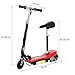 Patinete Eléctrico Plegable E-Scooter Batería 120W Manillar Asiento Ajustable Freno Pie de...