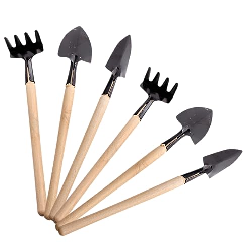 BESPORTBLE 2 Juegos Pala Mini Herramienta Palas para Cavar Miniatura Semillas Mini Jardín Planta Falsa Plantas Pinzas para Trasplante De Plántulas Herramientas De Jardinería Artificial Metal