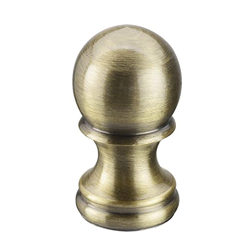 Image of Aspen Creative 24056-07-1, Lamp Finial For Lamp Shade /Antique Brass Finish, 1-3 /4 inch Height