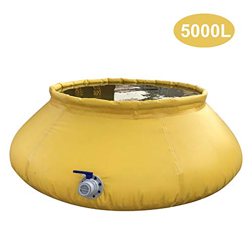 Gran Capacidad De La Cuchara Recogida De Aguas Pluviales, Plegable Cubo De Lluvia Portátil, Depósito De Recogida De Agua Al Aire Libre Con El Grifo, Adecuado Para Colector De Pluviales Jardín / Gran