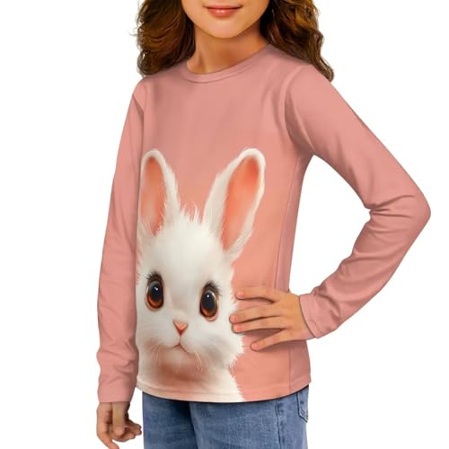 Long Sleeve Shirts for Toddler Girls Cute Tee Shirts Kawaii Clothes for 3-14 Years Old4