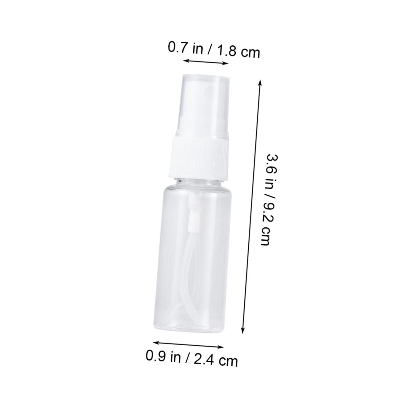FRCOLOR 20ml Bottiglie Spray Trasparenti Vuote 100 Pezzi, Flaconi Profumo da Viaggio in Plastico Riutilizzabili e Risparmio di Spazio per Cosmetici e Prodotti per L'igiene