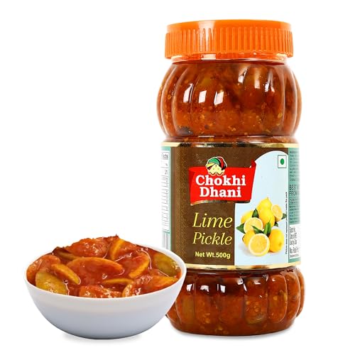 Image of Chokhi Dhani Nimbu Ka Achar Lime Pickle | Tangy and Spicy | Rajasthani Taste | (Pack of 1)
