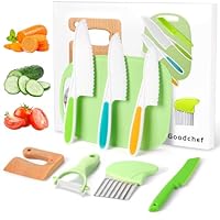 Goodchef Set di 8 coltelli da cucina per bambini