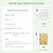 10 Packs Urinary Leg Bags 1000ml Urinary Drainage Bags with Easy Drain T Tap Switch and Anti-Reflux Valve Night Bags Easy Flip Drain Urine Bags