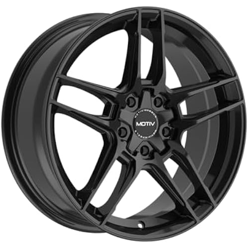 Motiv 434B 17x7.5 5x4.5"/5x120 +40mm Gloss Black Wheel Rim 17" Inch