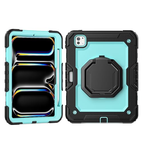 Coque iPad Pro 11 M4 antichoc : finies les chutes avec la poignée rotative