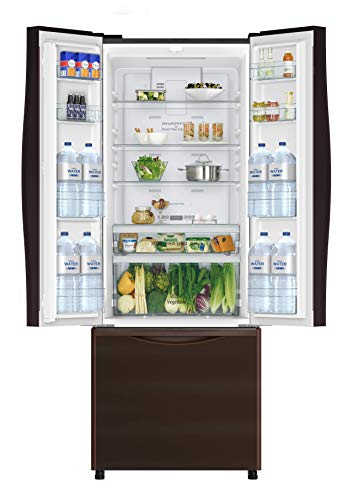 Image of Hitachi 451 L 5 Star With Automatic Inverter Multi-Door Refrigerator (R-WB490PND9-(GBW), Brown)
