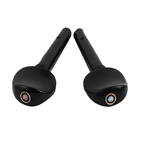 4Pcs Ebony 4/4 Size Violin String Tunning Pegs Parts Ebony Replacement Instrument Accessory Black Cupholder Violin Accessories #TOP6