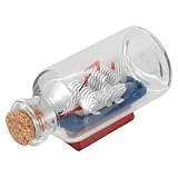 Artibetter Miniatur Segelschiff in Glasflasche Handgefertigtes Segelschiff Modell Maritime Tischdekoration und Einzigartiges Souvenir Symbolische Geschenkidee für Freundschaft und