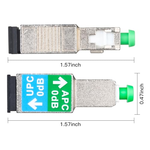 Adaptador óptico SC/APC macho a SC/UPC hembra x5 miniatura 4