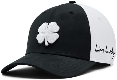 Black Clover Unisex Premium Clover 165 Hat, Fitted Low-Profile Baseball Cap, Curved Brim