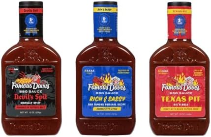 Amazon.com : Famous Dave's BBQ Sauce Variety Bundle - 3 pck, Rich ...