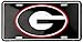 University of Georgia License Plate Tin Sign 6 x 12in