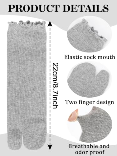 Image of 6 Pairs Japanese Toes Separated Socks for Men Women Unisex