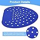 QUARKZMAN 10 Stück Urinal Screen Deodorizer, Anti-Splash Duftende Urinal Kuchen Geruchsschutz Urinal Matten für Toiletten, Badezimmer, Blau