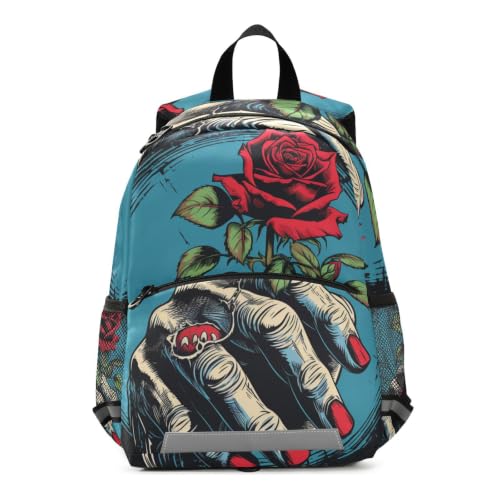 Sac à dos maternelle rose rouge - Cartable enfants tout petits léger et ergonomique