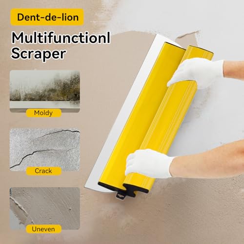 60 cm (23,62 Zoll) / 60 cm Stuckspatel, blaues Texturmesser aus Edelstahl, Wandpaneel, Gipskarton, Wanddekoration, Bauwerkzeug